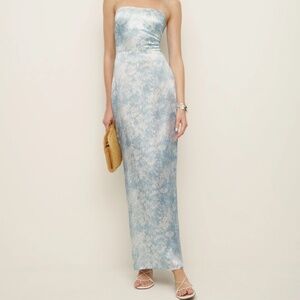 Reformation Frankie silk dress idyllic